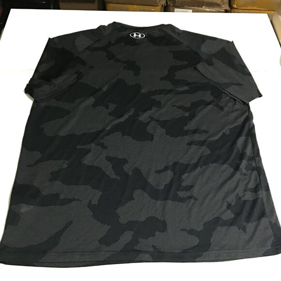 Under Armour Mens 2XL T-Shirt Loose Athletic Camo Black Gray - Picture 5 of 8